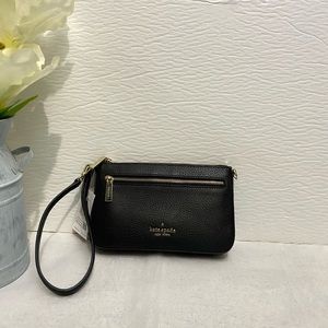 Kate Spade black Leila convertible wristlet